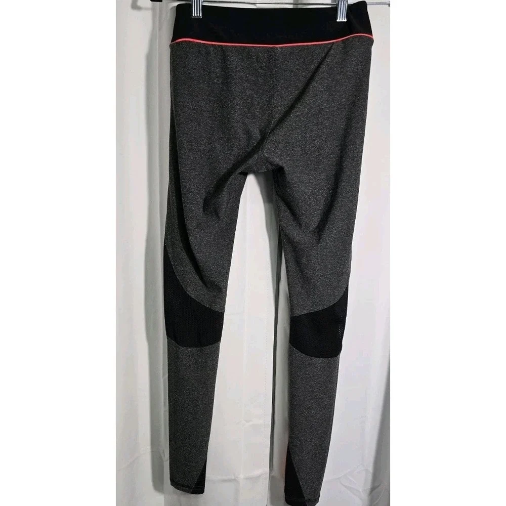 US‎ Polo Assn. Leggings Women's S Black Gray Stretch Mesh Activewear Yoga Pants